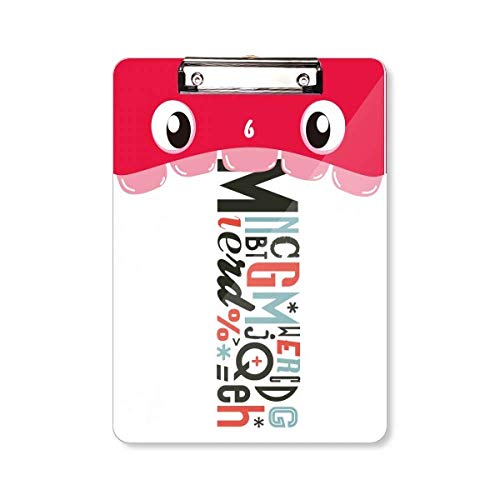 Porte-bloc alphabet A4 haut de gamme avec citation inspirante et finitions soignées
