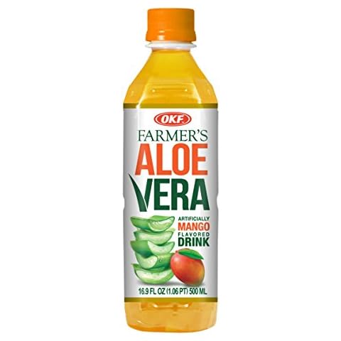 OKF Farmer's Aloe Vera Drink, Mango, 16.9 Fluid Ounce (Pack of 20) Cover