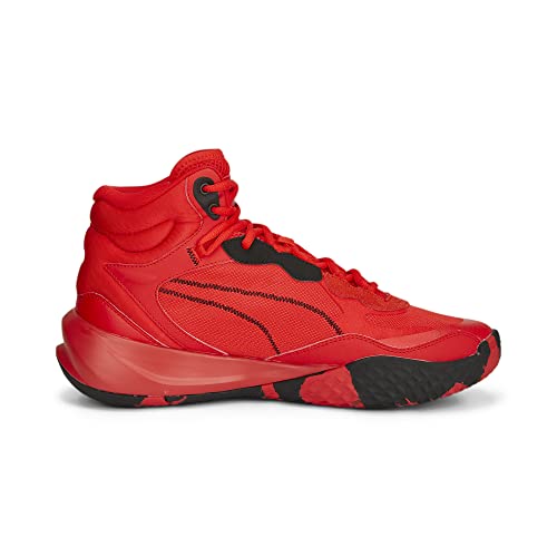 PUMA PUMA Men's Basketball Shoe, for All Time Red Black, 16 UK