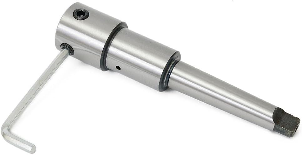 Industrial T1E Annular Cutter Arbor, MT2 Taper to 3/4'' Weldon Shank Holder with External Cooling System, 50x19.05mm Ring Tool Arbor with Wrench for Drill Press & Magnetic Drill