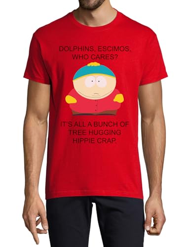 T-shirt à col rond Dolphins ESCIMOS rouge idéal pour vos sorties urbaines