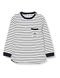 Kleidung. Petit Bateau Baby - Mädchen 5624701 T-Shirt, Marshmallow/Smoking, 74