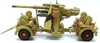 PMA WWII German Army Afrika Korps 88MM Flak 36 and Trailer 1942 1/72 ABS Tank Pre-Built Model