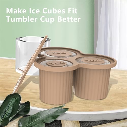 Molde para cubitos de hielo de silicona 3 piezas miniatura 4