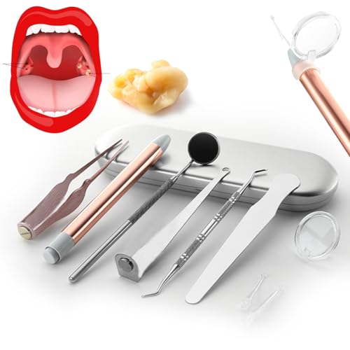 Tonsil Stone Assisted Removal Kit - Professional Stainless Steel Oral Care Tools for Assisted Stone Removal and Temporary Relief. Easier Removal with Tools.