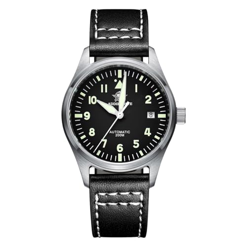 Imagen de ADDIESDIVE Reloj automático para Hombre Vintage 8215 Movimiento mecánico automático Cristal de Zafiro 200m Acero Inoxidable Reloj Analógico AD2519