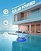 Pool Thermometer Floating Easy Read with Dual Jumbo-Sized Screens, Solar Digital Pool Temperature Thermometer Floating for SPA, Ponds (Darkblue)