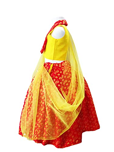 Image of Aglare Girl's Net Readymade Lehenga Choli