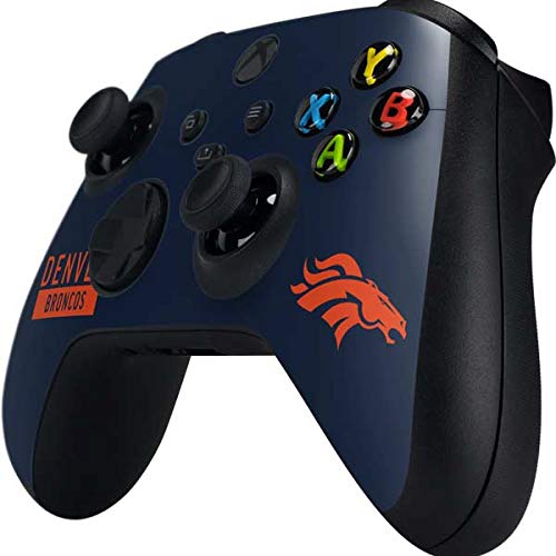 Skinit Decal Gaming Skin Compatible with Xbox Series X Controller - Officially Licensed NFL Denver Broncos Blue Performance Series Design