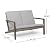 Great Deal Furniture GDFStudio Outdoor 6 Seater Acacia Wood Extended Chat Set, Gray Finish and Gray