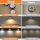 Lightsjoy LED Bilderleuchte Kabellos 6Pack Bilderleuchte Akku USB Aufladbar Schwarz Bilderrahmen Beleuchtung mit Fernbedienung, 3 Farbtemperaturen Dimmable Dart Bilderlampe Magnetische mit Timer