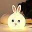 White/ Pink- Rabbit Lamp