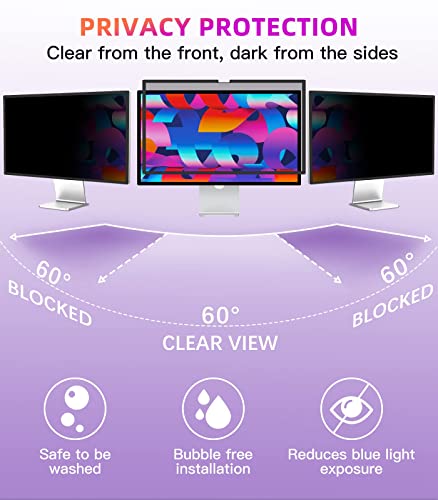 Image of PYS Privacy Screen for iMac 24 Inch 2021 /2023 /2024 (M1 /M3 /M4 chip), Reusable & Removable, Privacy Filter for iMac All-in-One Desktop Computer and Anti-Glare Protector