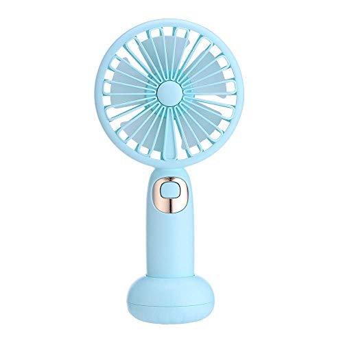 ZT-TTHG USB充電式ハンディファンオーディオプレーヤー夏ギフトブルーのために小さなテーブルデスクパーソナル扇風機音楽スピーカー