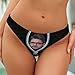 Custom Thongs for Women with Face Add Your Text/Photo Custom Thongs with Photo Customized Sexy Funny Panties for Women with Heart Lover Wife Anniversaries 2 Sides Design Medium