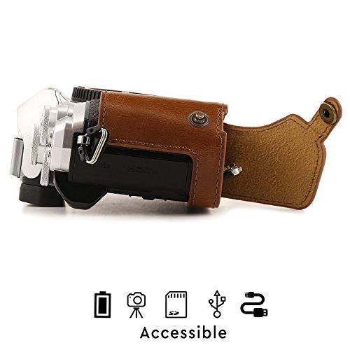 Funda de cuero para cámara Olympus OM-D E-M10 Mark III miniatura 6
