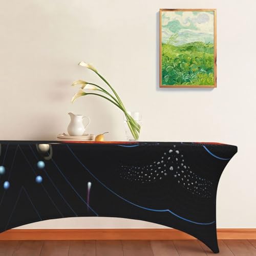 Nappe rectangulaire extensible pour grande table ovale et facile - 7
