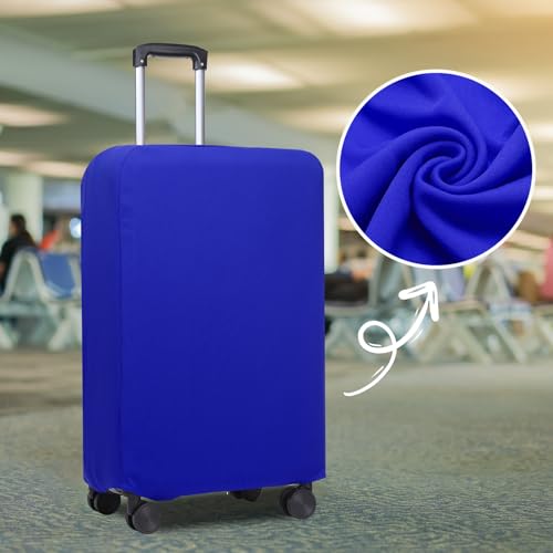 PATIKIL Luggage Cover, Suitcases Covers Elastic Carry on Cover Protector Washable Scratch-Resistant Fits 22-23 Inch Luggage for Travel Business Trips, Blue by PATIKIL - Used condition - Image 4