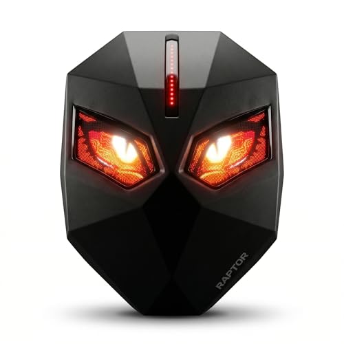 Image of MORPH RAPTOR VYRO Smart LED Backpack with App-Controlled RGB Eye Display | Hard Shell Anti-Theft Laptop Backpack for Riders & Gamers | USB Powered (Power Bank Not Included)