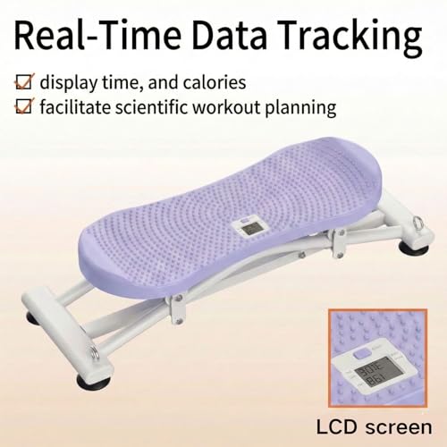 Image of Balance Board for Adults, Rocking Stepper with Resistance Bands, Portable Wobble Board with LCD Monitor, 300 lbs Capacity Ski Trainer for Full Body Workout at Home Gym