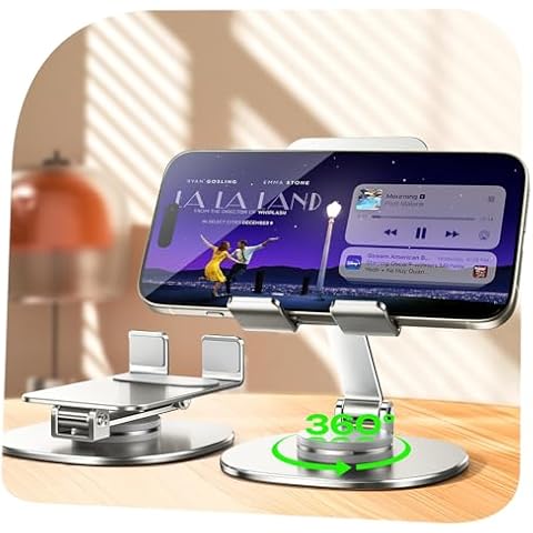 LISEN 360° Rotating Phone Stand for Desk Cover