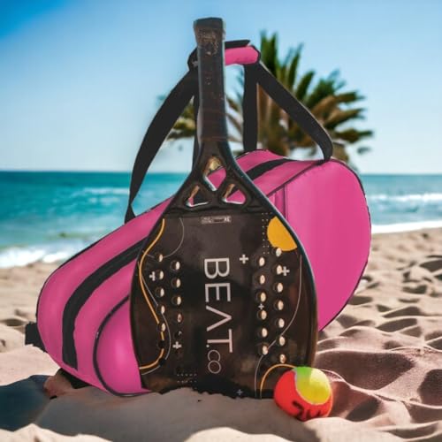 Bolsa Raqueteira Beach Tennis Acessóorios Feminina Mochila Bolsa Para Raquete Beach Tennis (Rosa)
