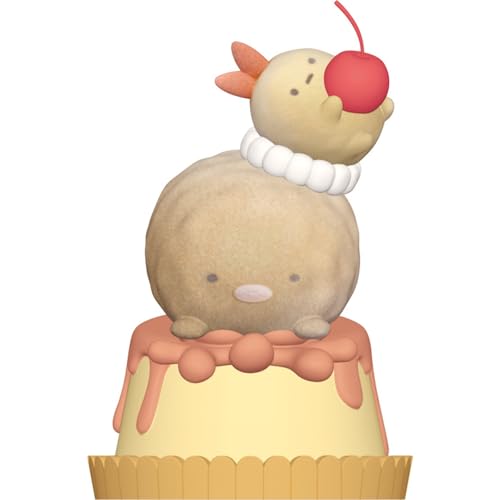 サンエックス(San-X) すみっコぐらし 「すみっコぐらしプチコレクション」 プチすみっコマスコット とんかつ&えびふらいのしっぽ(プリン) AB36603 H55×W35×D45mm