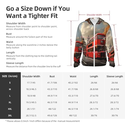 Chaqueta de protección solar para hombre UPF 50+ manga larga con capucha roja miniatura 5