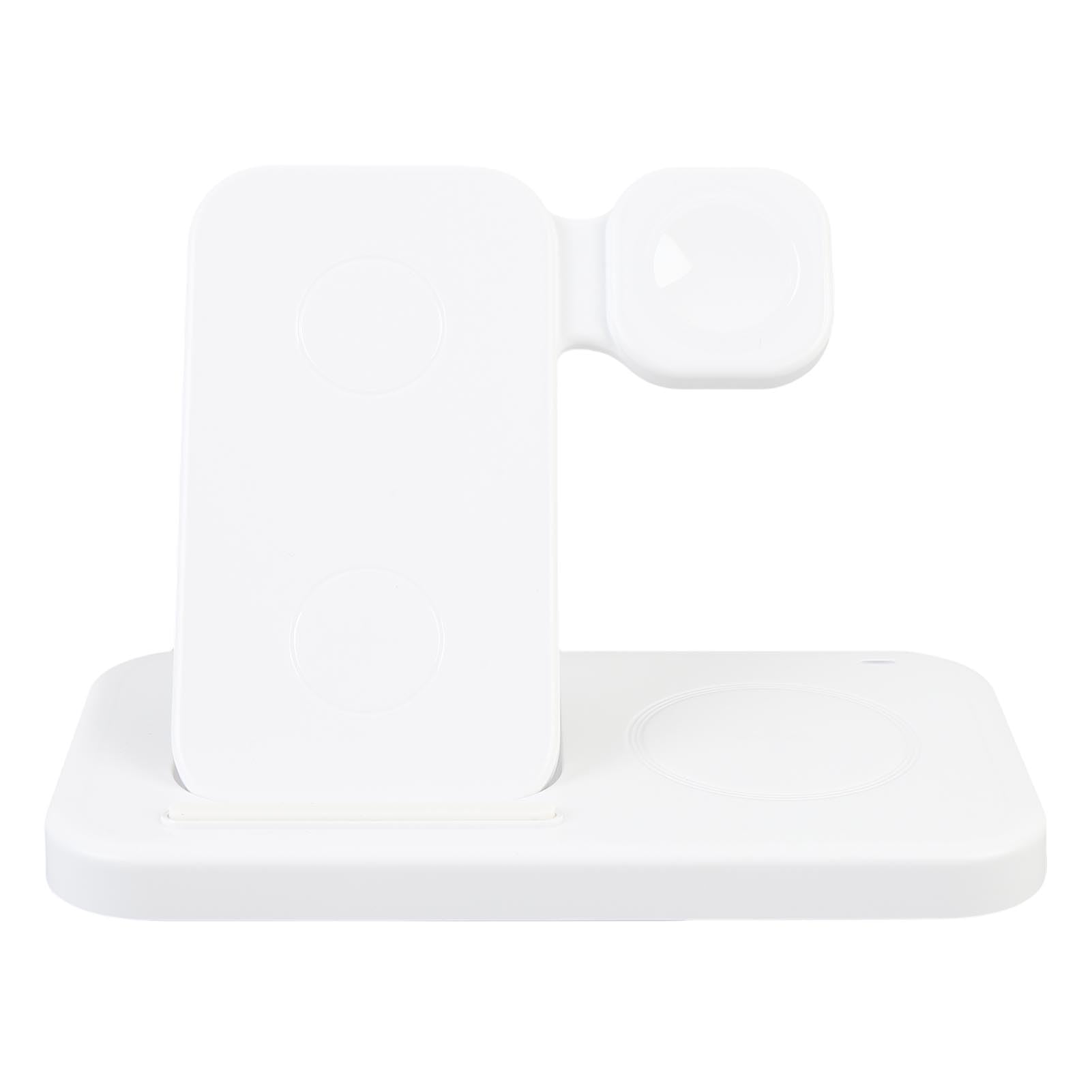 Cryfokt Stazione di Ricarica Wireless 4 in 1 per Smartphone, Orologio e