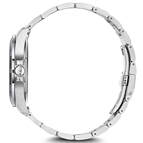 Victorinox Relógio de pulso clássico GMT, azul (SS Pulseira), quartzo GMT Display fabricado na Suíça