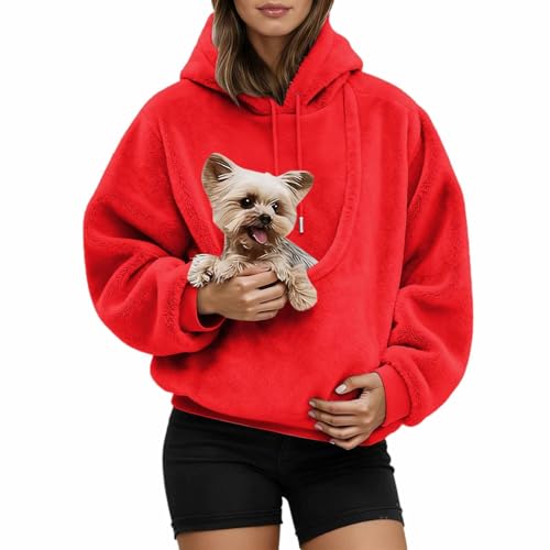 Pull molleton chaud femme avec sweat à capuche ample manches longues et style casual