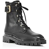 Stuart Weitzman Womens Ultra Combat & Lace-up Boots Black 10 Medium (B,M)