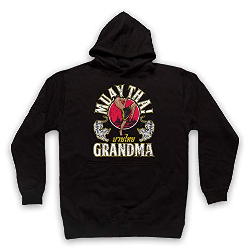Sweat à capuche Muay Thai Grandma pour adultes passionnés de sports de combat