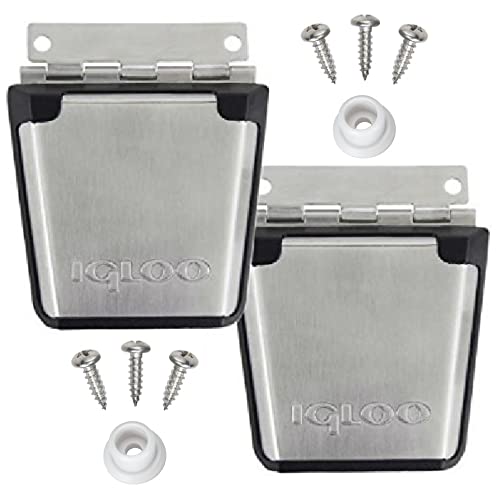 Igloo Cooler Stainless Steel Latch And Single-Screw Attachment Post, 2-Pack #TOP20