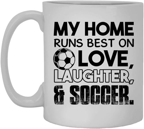 Love Laughter and Soccer Mug, Soccer Player Ceramic Mug, Coffee Cup 11 Oz 8mvhf7 68045