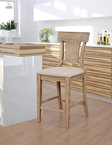 Linon CS231NAT01U Home Rylan Counter Stool thumb #1