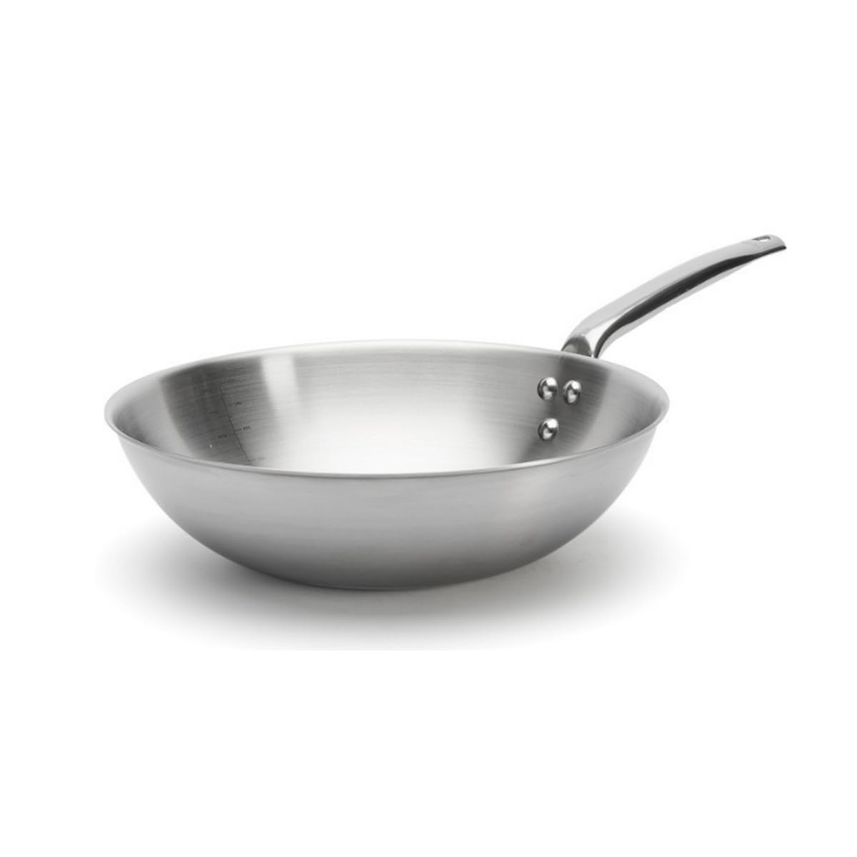 De Buyer Alchimy Wok Poêle 28 cm, Acier Inoxydable