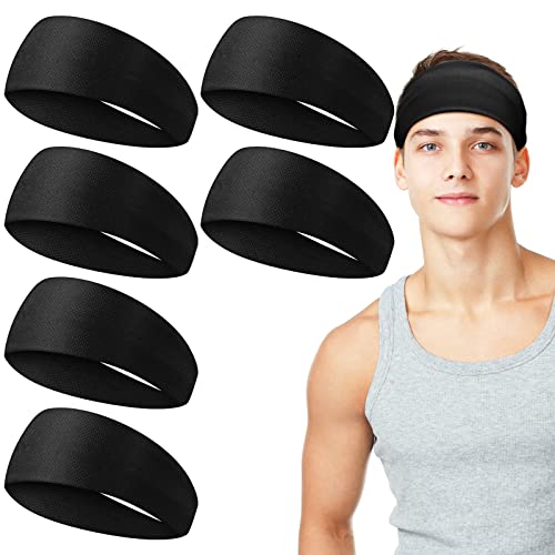 Yingzhao 6 Pack Sports Cooling Headband Quick Drying Cooling Sport Head Bands Sweat Bands Sweatbands for Women and Men Running Cycling Basketball Yoga Fitness Workout