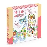 Djeco kit bricolage mosaïque et autocollants animaux de la forêt FSC MIX