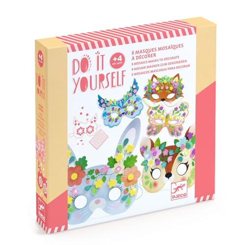 Djeco kit bricolage mosaïque et autocollants animaux de la forêt FSC MIX