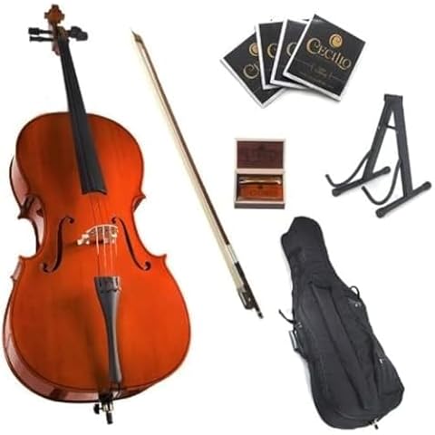 Cecilio - Full Size Cellos for Kids & Adults with Bow, Case and Stringsac Cover