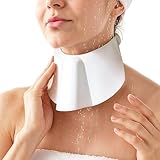 AMiNA Tracheostomie-Duschabdeckung, Trach-Duschabdeckungen, wasserdichte Tracheostomie-Abdeckung für 39,4 cm bis 55,9 cm Hals, hautfreundlicher Stomschutz, Stomabdeckungen, Trachkragen, Nackenschutz