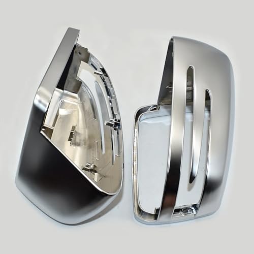 Coque de rétroviseur aspect chrome satiné haut de gamme pour Classe CLS W218
