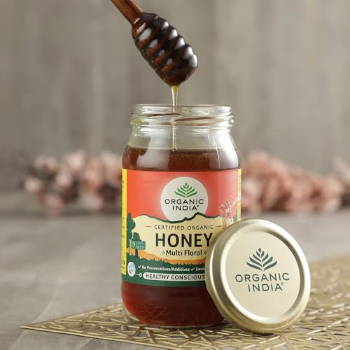 Image of A TATA Product - Organic India Himalayan Multi Floral Honey - 500g | Raw & Unprocessed | Natural & Organic | Sourced from Shivalik Range | Rich in Nutrients & Antioxidants (Pack of 2)