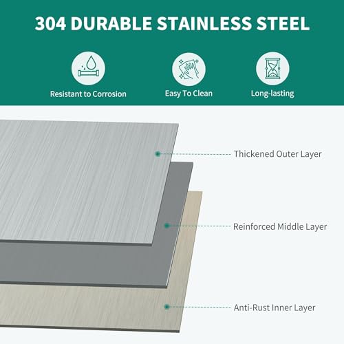 YITAHOME Kitchen Sink 33" x 19" x 10" Undermount Sink 304 Stainless Steel 50/50 Double Bowl Sink with Accessories for Workstation, Prep Kitchen, Bar Sink by YITAHOME - Image 3