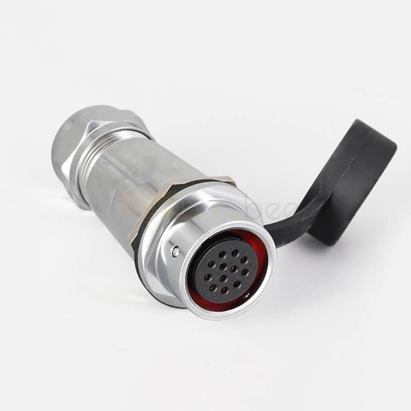 SF20 12 Pin Industrial Quick Push-Pull Male Female Docking Camera Cable Waterproof Metal Circular Aviation