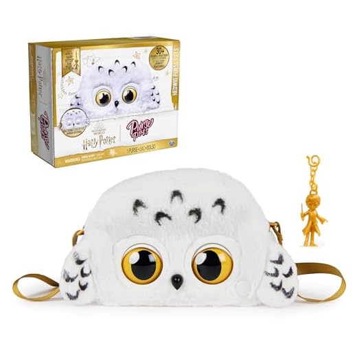 Wizarding World Harry Potter, Hedwig Purse Pets Interactive Pet Toy and Shoulder Bag, Over 30 Sounds and Reactions, Kids Toys for Girls Ages 6 and Up