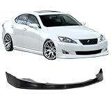 Front Bumper Lip Compatible With 2006-2008 Lexus IS250 & IS350 | VIP TYPE PU Black Front Lip Spoiler Splitter by IKON MOTORSPORTS | 2007
