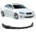 Front Bumper Lip Compatible With 2006-2008 Lexus IS250 & IS350 | VIP TYPE PU Black Front Lip Spoiler Splitter by IKON MOTORSPORTS | 2007
