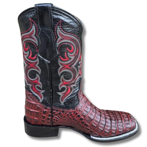Image of Men's Alex Western Cowboy Boots Square Toe Pull On